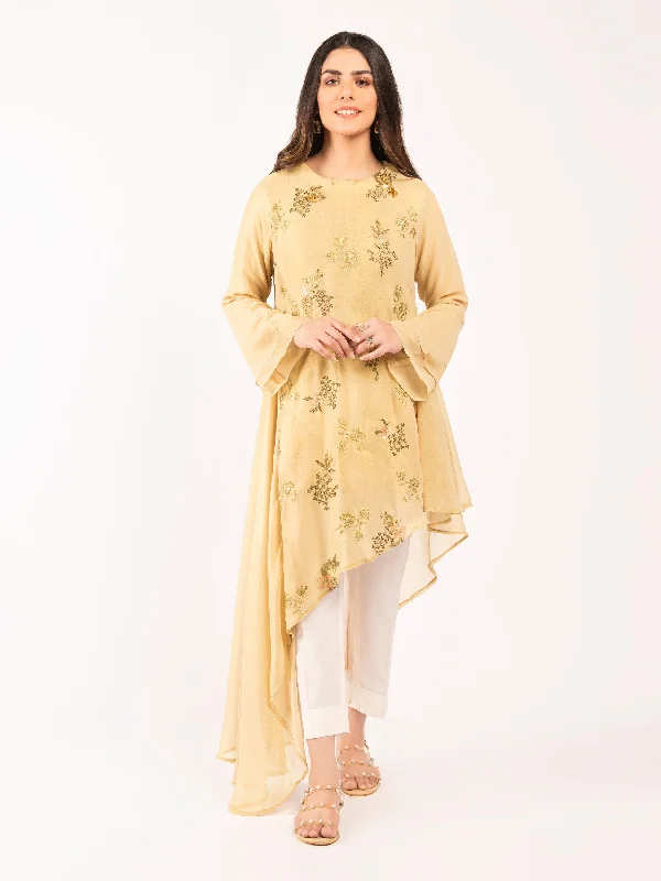 Embroidered Chiffon Shirt