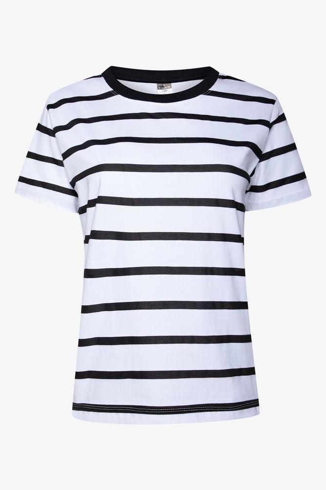 Stripe Short Sleeve T-Shirt White