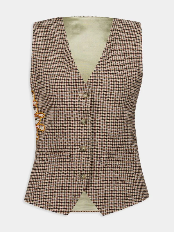 Leo Chess Check Vest