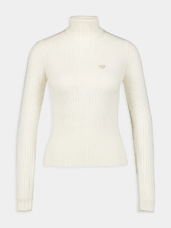 Knitted Wool Turtleneck Sweater