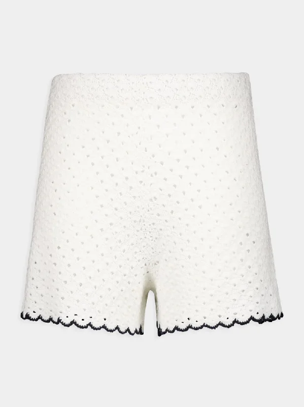 Halliday Scallop Knit Shorts