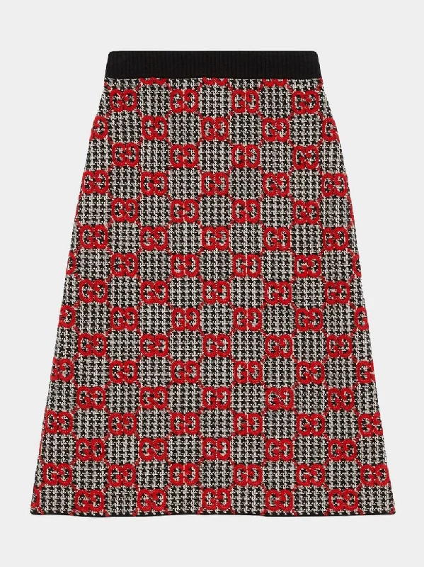 Wool Midi Skirt