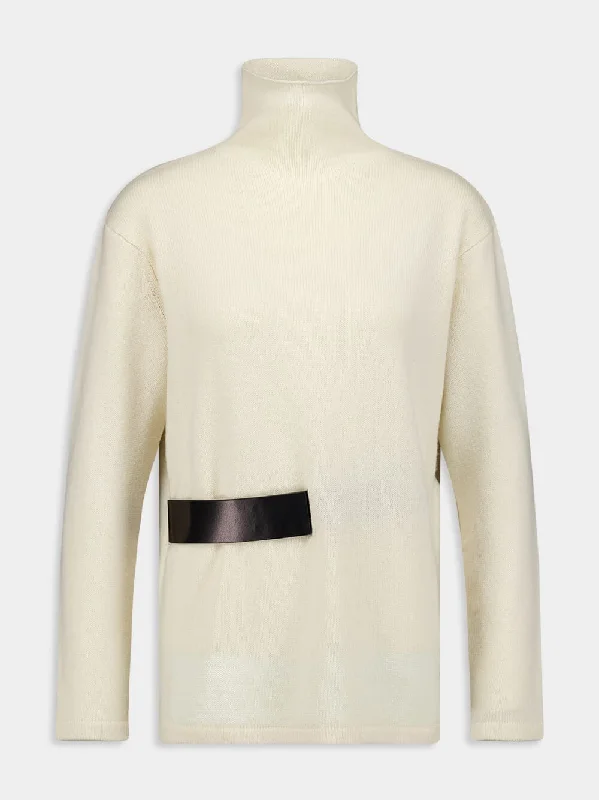 Cashmere Turtleneck Knitted Sweater