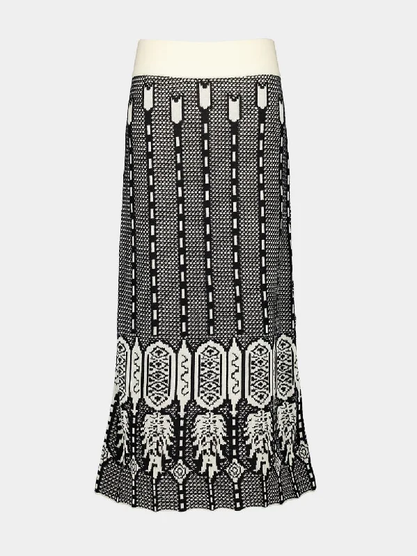 Energy Matrix Midi Skirt