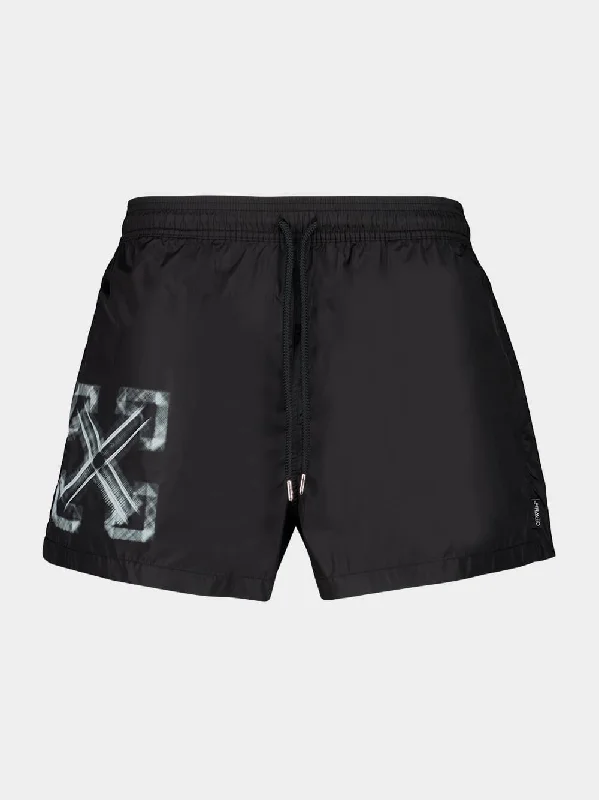 Arrows Black Swim Shorts