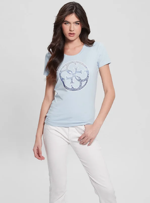 Eco Blue Short Sleeve 4G Logo T-Shirt