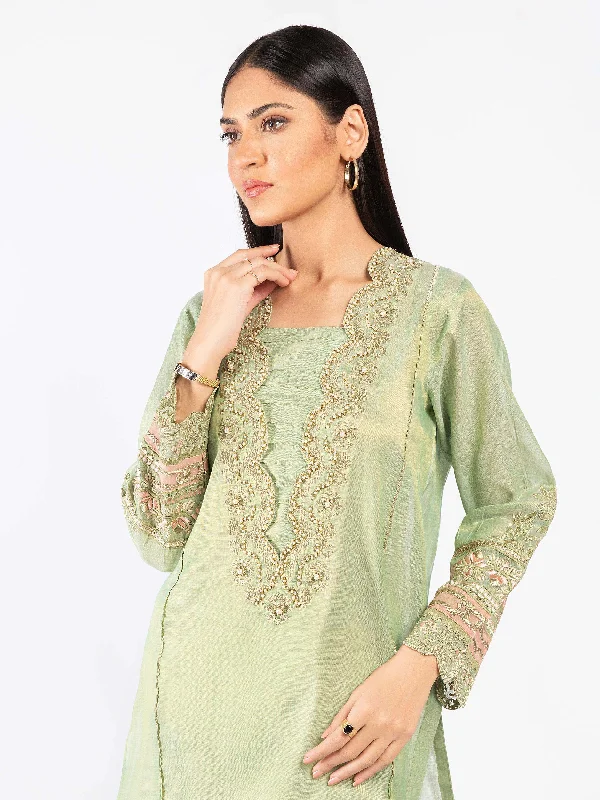 Embroidered Lawn Shimmer Shirt