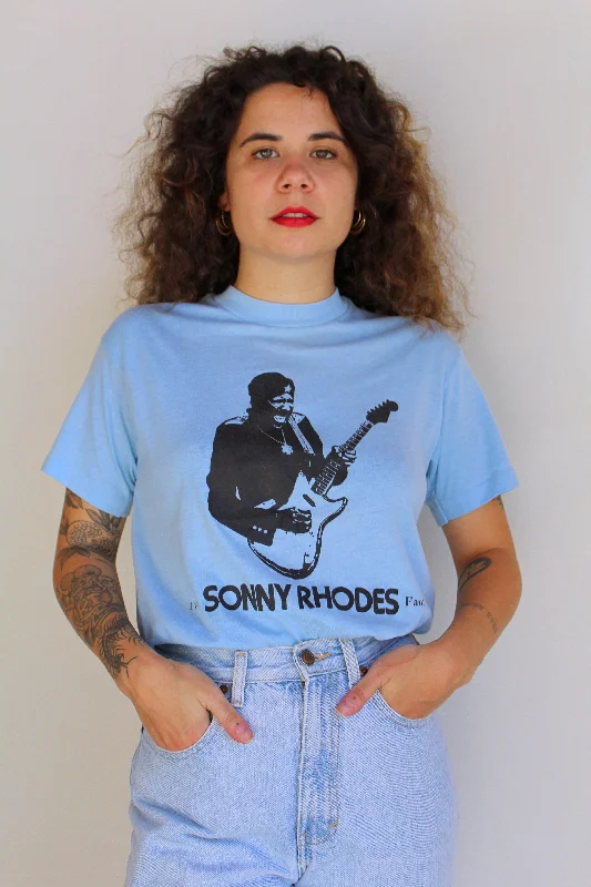 Vintage Sonny Rhodes Fan Baby Blue Tee