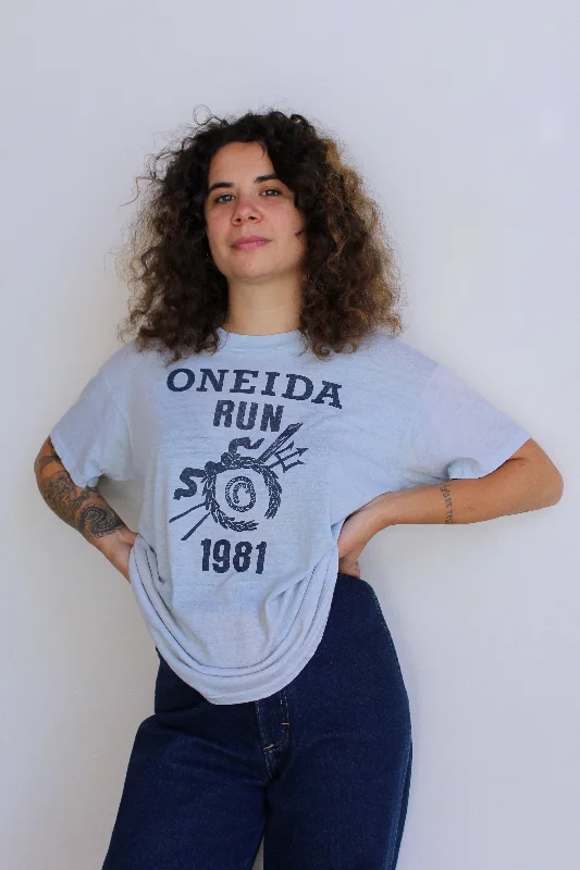 1981 Baby Blue Oneida Run Tee