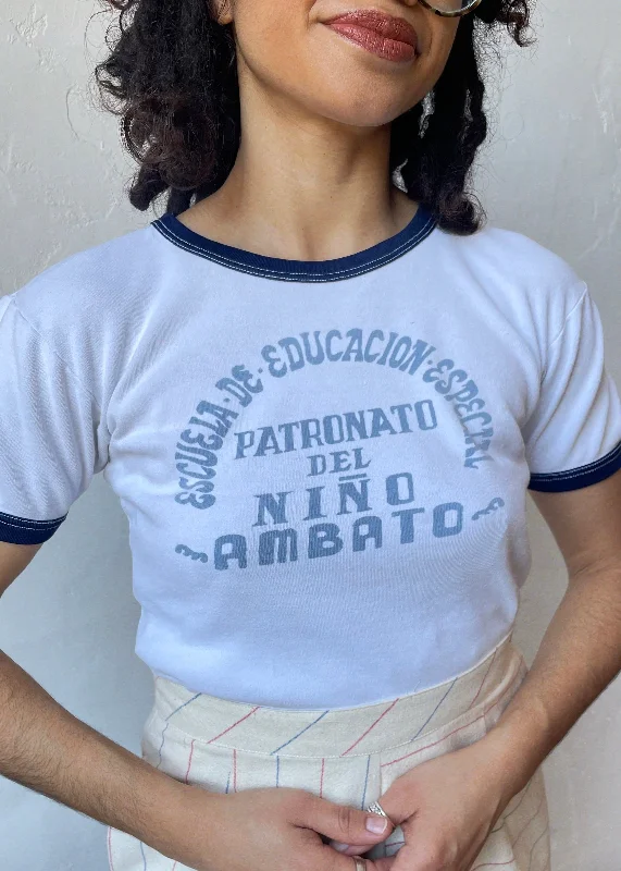 Vintage White Escuela De Educacion Especial  Patronato Del Nino Ringer Tee