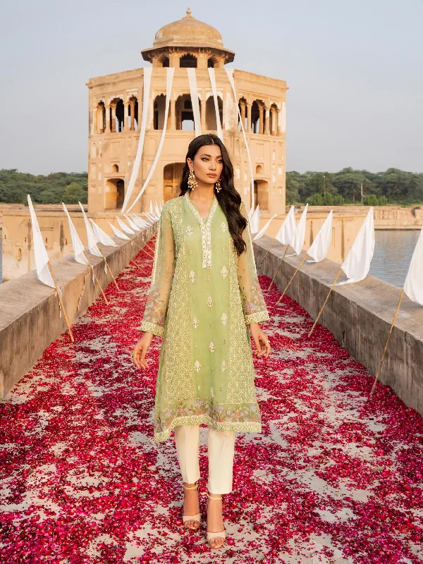 Embroidered Organza Shirt