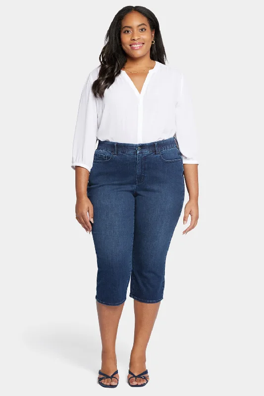 Waist-Match™ Slim Straight Crop Jeans In Plus Size - Prospect