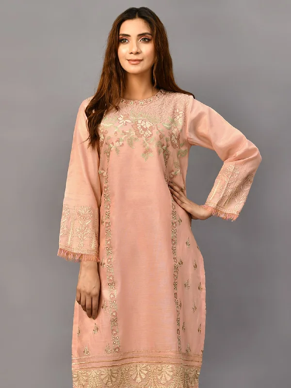 Embroidered Shimmer Lawn Shirt