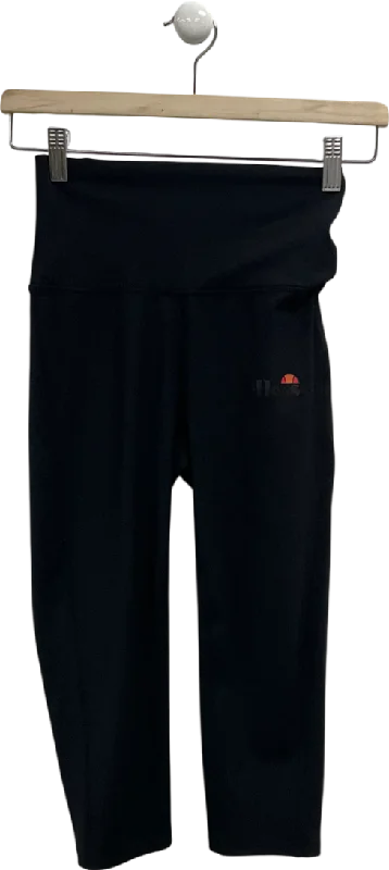 Ellesse Black Lupita Capri Leggings UK XS