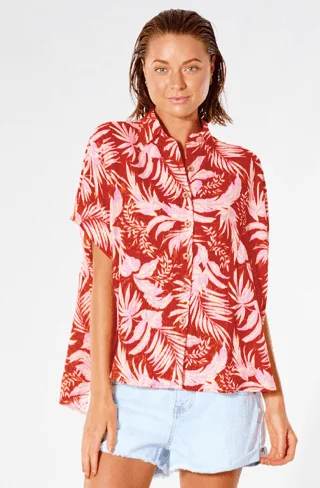 Rip Curl Sun Rays Ladies Shirt Red