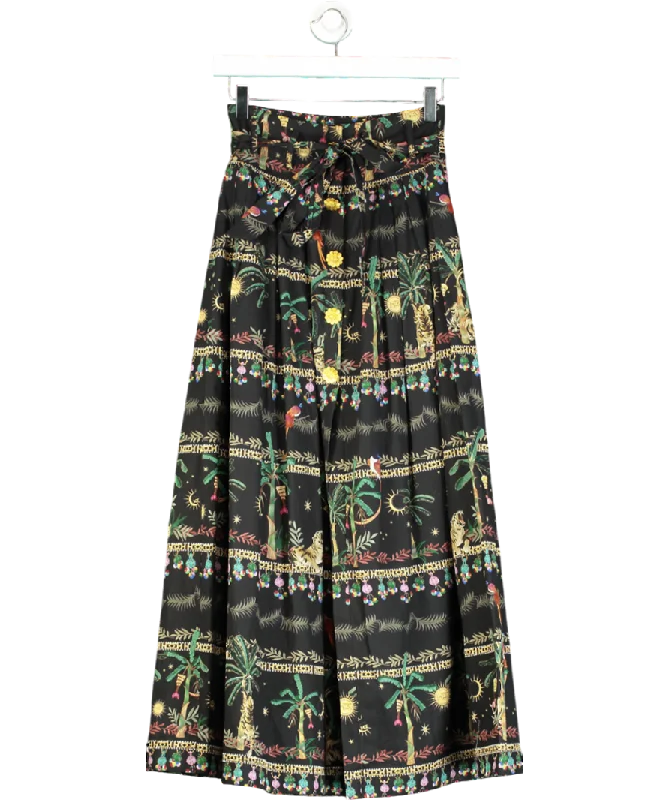 Hayley Menzies Black Midnight Safari Skirt UK XS