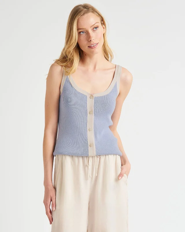 Nevin Contrast Sweater Tank