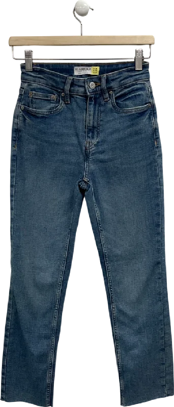 Next Blue Relaxed Slim Fit Mid Rise Jeans UK 6