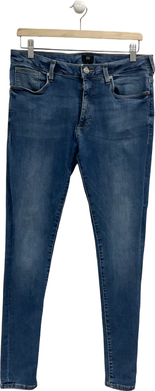 River Island Blue Skinny Jeans W32