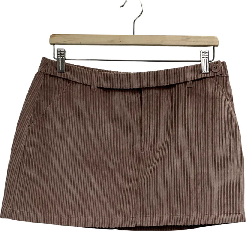 ASOS Brown Belted Micro Mini Skirt UK 10