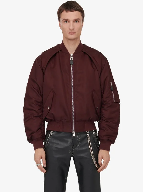 Detachable Sleeve Bomber Jacket