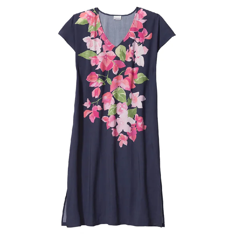 Tommy Bahama Womens Bougainvillea Caftan Coverup - Mare Navy*