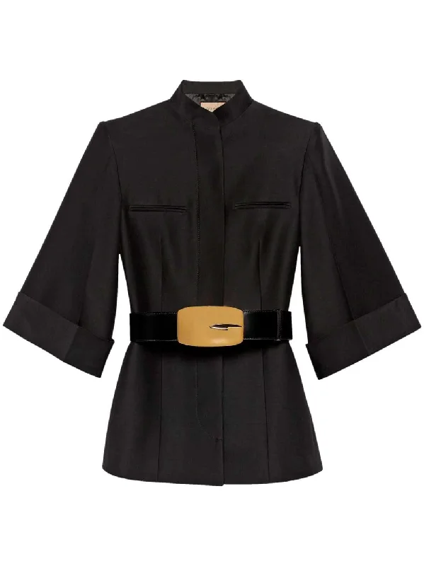 Belted Silk Jacket