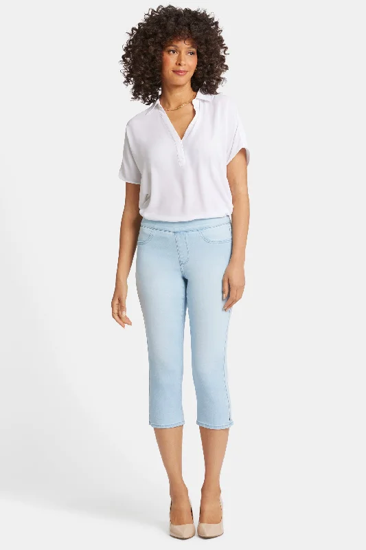 Dakota Crop Pull-On Jeans In Petite  - Oceanfront