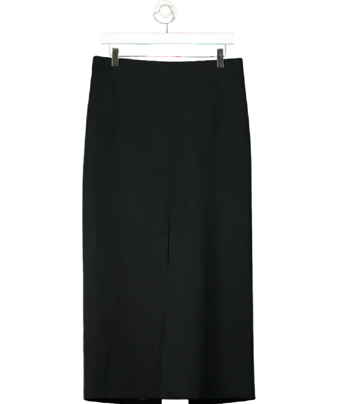 Liviana Conti Black Split Skirt UK L