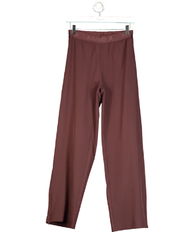 Adanola Red Branded Waistband Pant UK XS