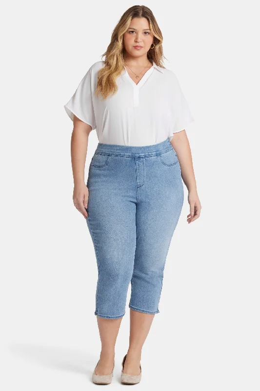 Dakota Crop Pull-On Jeans In Plus Size - Corfu